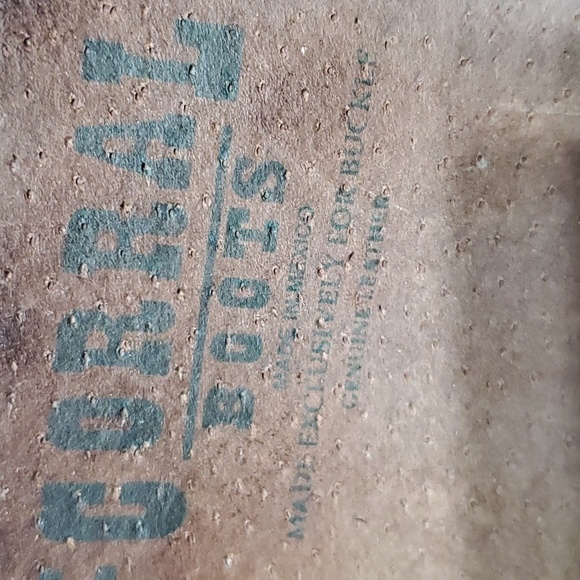 Corral distressed tall low heel leather boots brown - Picture 11 of 12